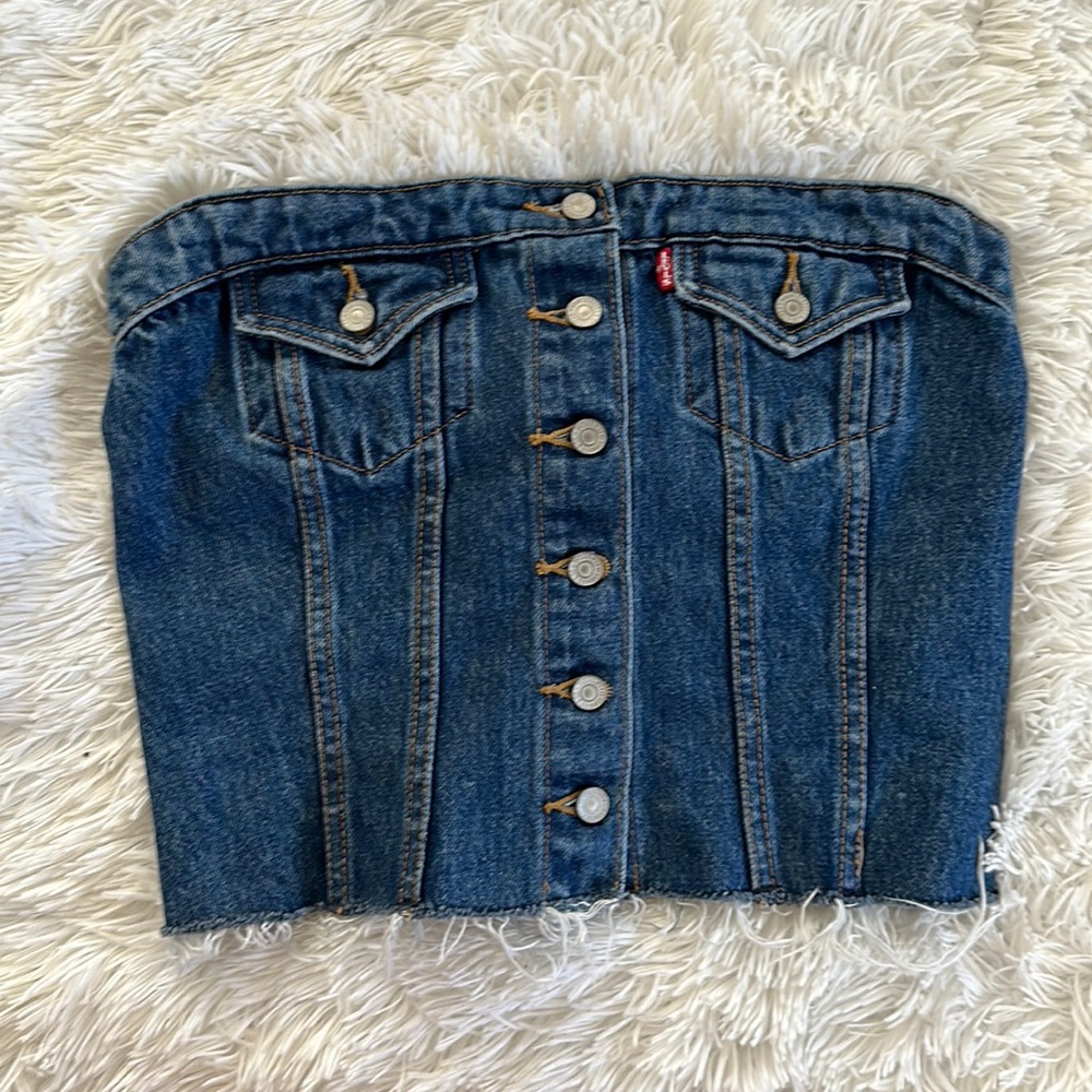 Levis denim corset top